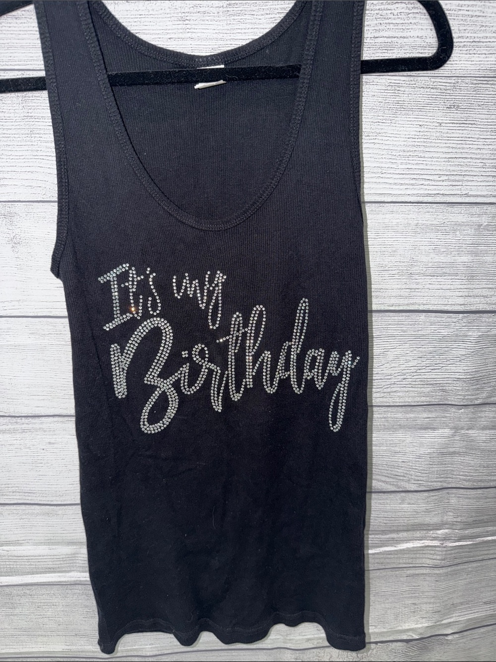 Sofra Black Activewear Cotton Top